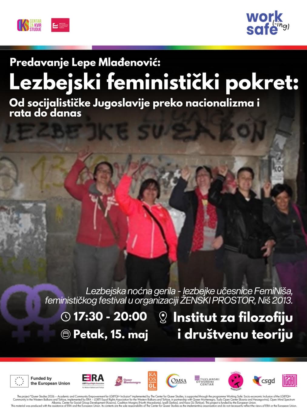 lepa mlađenović: Lezbejski feministički pokret – od socijalističke Jugoslavije, preko nacionalizma i rata, do danas
