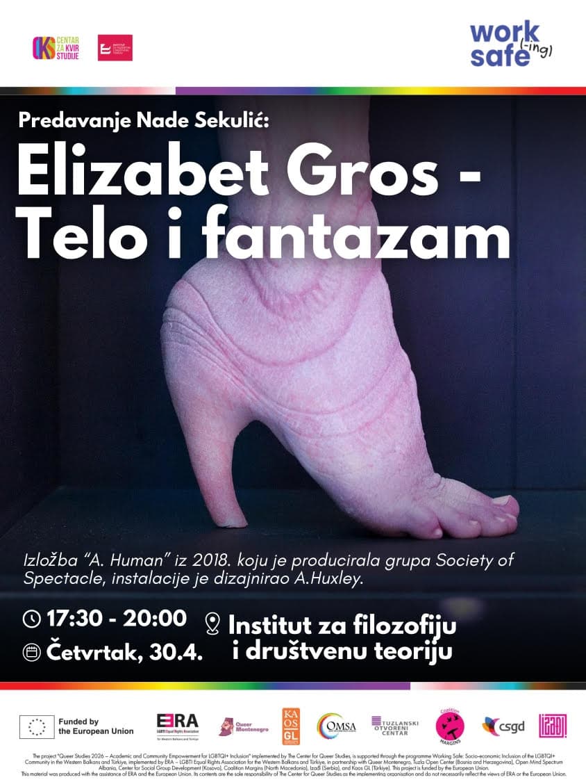 Kvir studije 2026: Nada Sekulić „Elizabet Gros - Telo i fantazam“