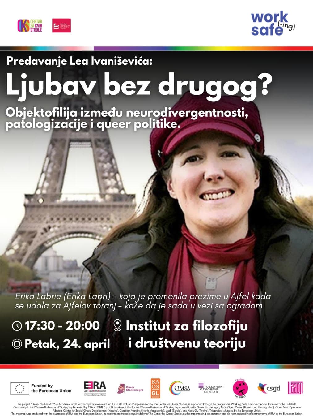 Kvir studije 2026: „Ljubav bez drugog? Objektofilija između neurodivergentnosti, patologizacije i queer politike“